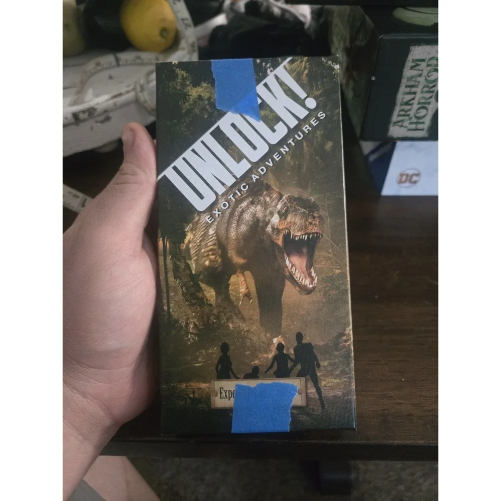 UNLOCK! Exotic Adventures Escape Room Card Game Dinosaur Expedition Complete
